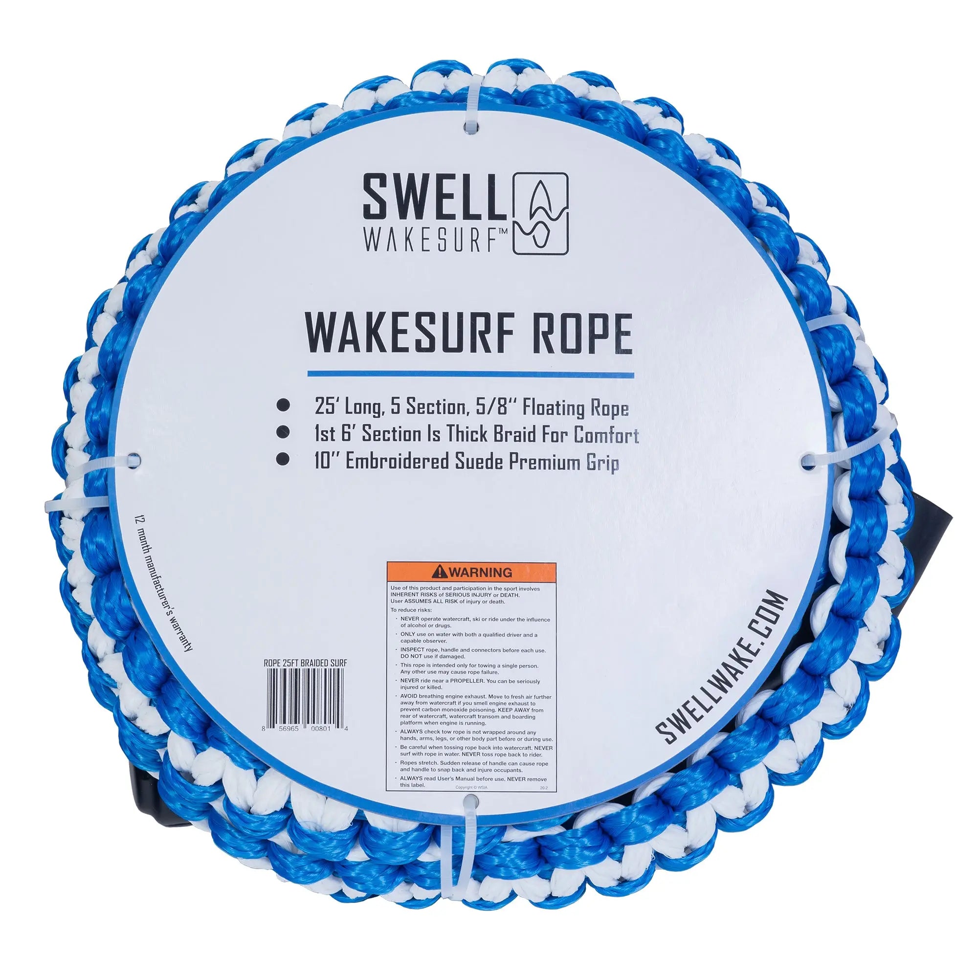 SWELL Wakesurf Premium Braided Wakesurf Rope - OPEN BOX SWELL Wakesurf